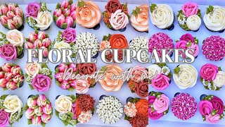 The Most Amazing Cupcake Decorating Compilation Flower Buttercream Piping Technique Cupcake Designs