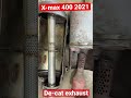 yamaha x max 400 300 2021 removing catalytic converter from exhaust