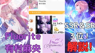 【＃学マス】「fluorite 有村麻央」 3位!（現５位) 採用サポカ＆立ち回り解説！#学園アイドルマスター