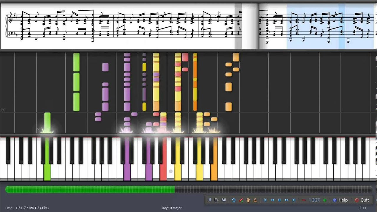 Avicii - Wake Me Up - Piano - Synthesia - YouTube