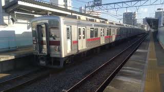 【東向島駅】東武スカイツリーライン（東武鉄道10000系電車10000型11604F）普通 浅草駅行の到着（東京都墨田区）TOBU SKYTREE Line in Tokyo JAPAN TRAIN