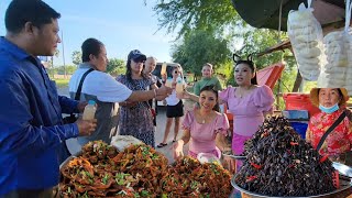 #9 🇰🇭 2024  Travel from Phnom Penh to Siem Reap Eating Tarantulas #Tarantulas