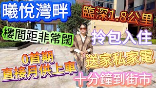 【曦悅灣畔】零首期上車 | 直接按揭月供 | 贈送全屋傢私家電 | 戶戶朝南 | 10分鐘可達3大商場 |  20分鐘可達三甲級醫院  |  坪山河景現樓  | 惠州市大亞灣 |