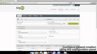 BigML - How to create a Dataset