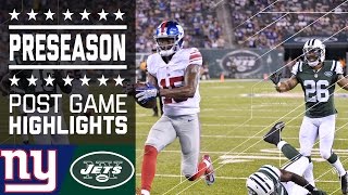 Giants vs. Jets | Game Highlights (2016 Preseason) | NFL