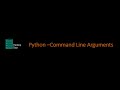 Python: Argparse to pass command line variables