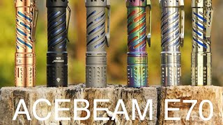 NEW ACEBEAM E70 EDC Flashlights in brilliant design and materials from  Gatzetec.de ACEBEAM GERMANY