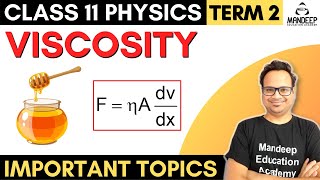 What is Viscosity Class 11 Physics Term 2, Important Topic For Final Exam