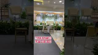 Dekorasi Pernikahan di Gedung VIP|Dekorasi Pelaminan Ruistic Mini Garden|Set Meja Akad Nikah