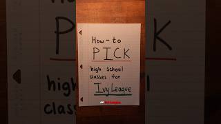How To Pick High School Classes