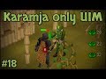 The start of many long grinds ahead - Karamja Only UIM (#18)