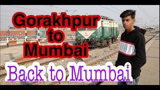 || Avadh Express Train journey || BACK TO MUMBAI ||Gorakhpur to Mumbai || JS VLOGS ||