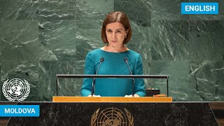 🇲🇩 Moldova - President Addresses United Nations General Debate, 78th Session | #UNGA