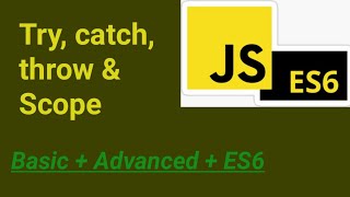 Try, Catch & Throw | Error Handling | Scope | #12 | JavaScript Hindi