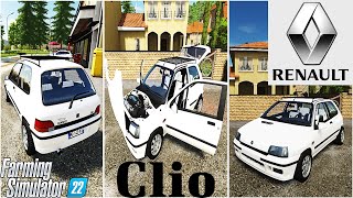 FS22 Mods in action | RENAULT Clio 1 | Clio Williams Supermini car (B-segment)