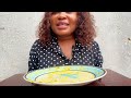 mouthwatering egusi soup and eba fufu mukbang feast