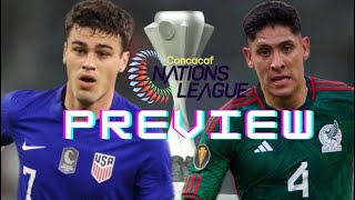 USA vs Mexico Nations League Final Preview
