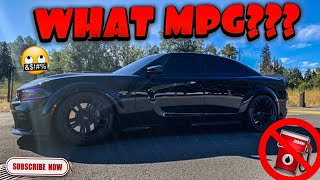 My 2020 Dodge Charger Hellcat Widebody Gets Bad Gas Mileage (Gas Guzzler)