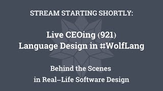 Live CEOing Ep 921: Language Design in Wolfram Language [LetScope & Pattern Bindings, Snap and more]