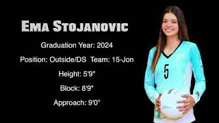 Ema Stojanovic #5 Outside Hitter:DS Class of 2024 Tstreet Volleyball Club