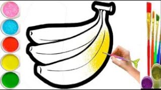 Bolalar uchun Banan rasm chizish/Drawing Banana for children/Рисование Банан для детей