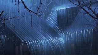 Relaxing Rain Sounds For Sleeping - Ease your Mind in Night Storm With Strong Thunder And Lightning