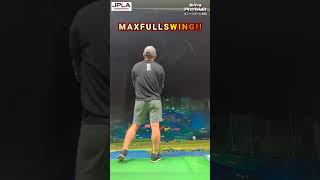 【MAX】フルスイング ドラコンブンブン打法!! #golf #golfswing #shorts ゴルフ ドラコン 1本足打法