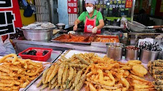 30년동안 오로지 한자리! 하루 수백개씩 팔리는 튀김부터 떡볶이, 순대, 김밥, 라면 다 있는 분식종합백화점 / spicy  rice cake / Korean street food