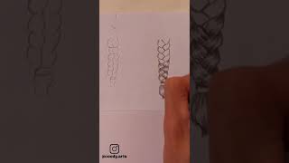 How to Draw braids  #shorts #tutorial