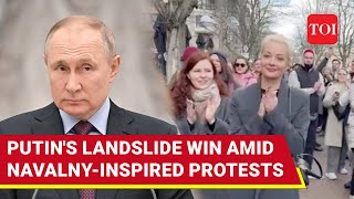 Putin Thanks Russia For Election Victory Amid Sunday's Navalny-Inspired Protests