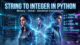 Python Type Conversion Explained 🔥 | String to Integer + Binary Conversion #Python #Coding