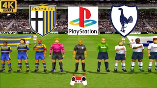 Winning Eleven 2002 Gameplay - Parma vs Tottenham - Duckstation PS1 on PC  Full Game [4K60]