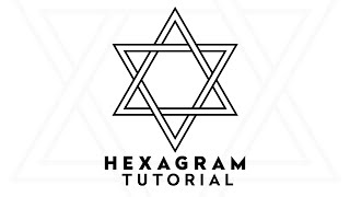 Illustrator Short Tutorial #7 Interlaced Hexagram Star