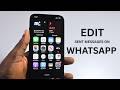 How to Edit Sent Message on WhatsApp