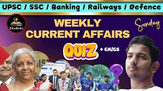 Weekly Current Affairs Quiz 2025 | 02 February 2025 | Vijay Bharat Sir Current Affairs Quiz | GK GS