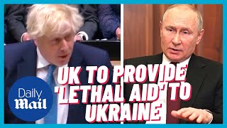 PMQs: Boris Johnson says UK will 'support Ukraine with lethal aid' against Russia