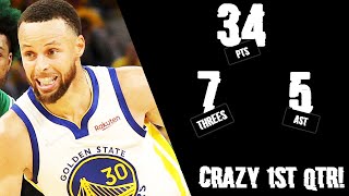 Stephen Curry Full Highlights 2022 Finals Game 1 vs Celtics - 34 Pts, CRAZY 1st Quarter!