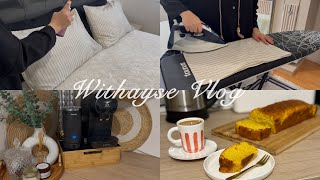 SESSİZ VLOG🌸 Yatak Odası Temizliği🧼🧹, Kahve Köşesi Temizliği ☕️🧽Ve Kabuklarıyla Portakallı Kek🍊🥮