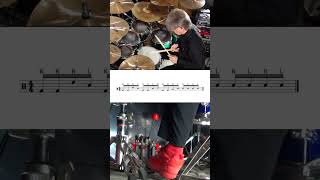 バスドラムのダブルが速い！  ドラム フィルイン 叩いてみたその2。  Drum Fill in #shorts