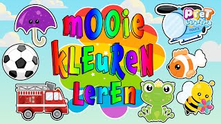Kleuren Leren Nederlands met mijn eerste woordjes | 10 kleuren leren