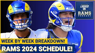 Rams 2024 Schedule Revealed! Prime Time Matchups, Toughest Opponents, Schedule D