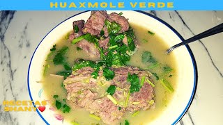 🛑Huaxmole De Res Verde😍😋|Platillo Tradicional Poblano