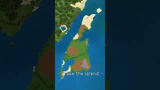 Time lapse of clearing and erasing an island【Minecraft】【#Shorts】