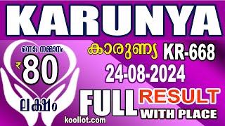 KERALA LOTTERY RESULT|FULL RESULT|karunya bhagyakuri kr668|Kerala Lottery Result Today|todaylive