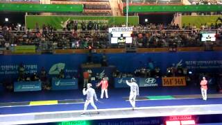 14.09.21 T04 - Kim Junghwan(KOR) vs Lam Hin Chung(HKG) - 2014Incheon AG. Fencing MS Ind.