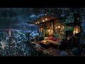 Lofi Zen – Nestled Above the City – Rain and Lo-fi Relaxation | Peaceful Urban Ambience | 4K