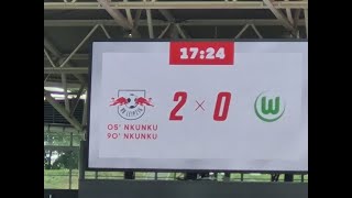 RB Leipzig vs VfL Wolfsburg 2:0 Erster Saisonsieg RBL Doppelpacker Nkunku Highlights Tore