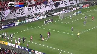 サッカー　韓国 vs 日本　国際親善試合 2010