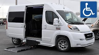 BraunAbility UVL Wheelchair Lift! 2020 Ram ProMaster - Waldoch Galaxy 7 Passenger | 30153T