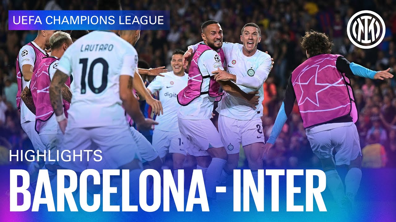 BARCELONA 3-3 INTER | HIGHLIGHTS | UEFA CHAMPIONS LEAGUE 22/23 ⚽⚫🔵🇬🇧 ...